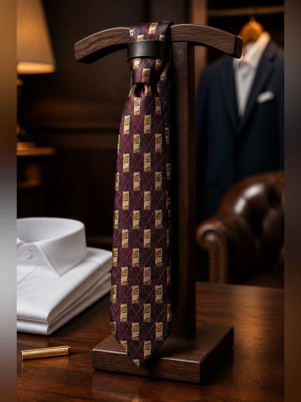 Vintage Stanley Blacker 60” Silk Tie